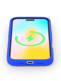 Neon Blue Silicone iPhone Case