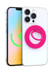 Neon Pink MagSafe Ring Grip and Stand