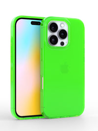 Neon Green Crystal Clear iPhone Case