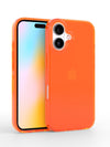 Neon Orange Crystal Clear iPhone Case