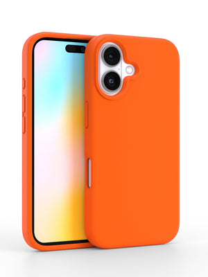 Neon Orange Silicone iPhone Case