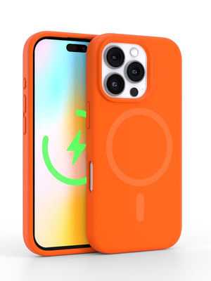 Neon Orange Silicone iPhone Case