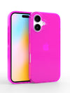 Neon Pink Crystal Clear iPhone Case