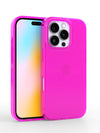 Neon Pink Crystal Clear iPhone Case