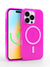 Neon Pink Crystal Clear iPhone Case