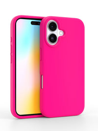 Neon Pink Silicone iPhone Case