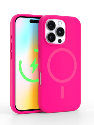 Neon Pink Silicone iPhone Case