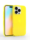 Neon Yellow Crystal Clear iPhone Case