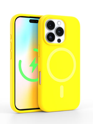 Neon Yellow Silicone iPhone Case