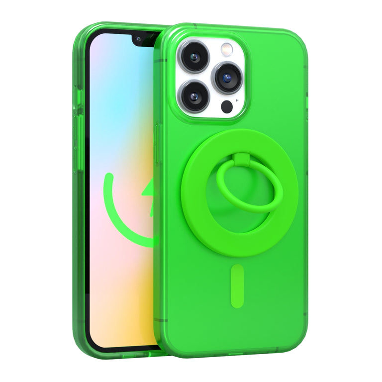 Neon Green MagSafe Ring Grip and Stand