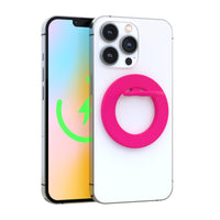 Neon Pink MagSafe Ring Grip and Stand