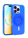 Neon Blue MagSafe Ring Grip and Stand