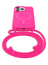 Neon Pink Crossbody iPhone Case With MagSafe