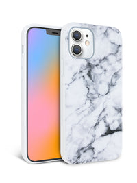 White Polished Marble iPhone Case
