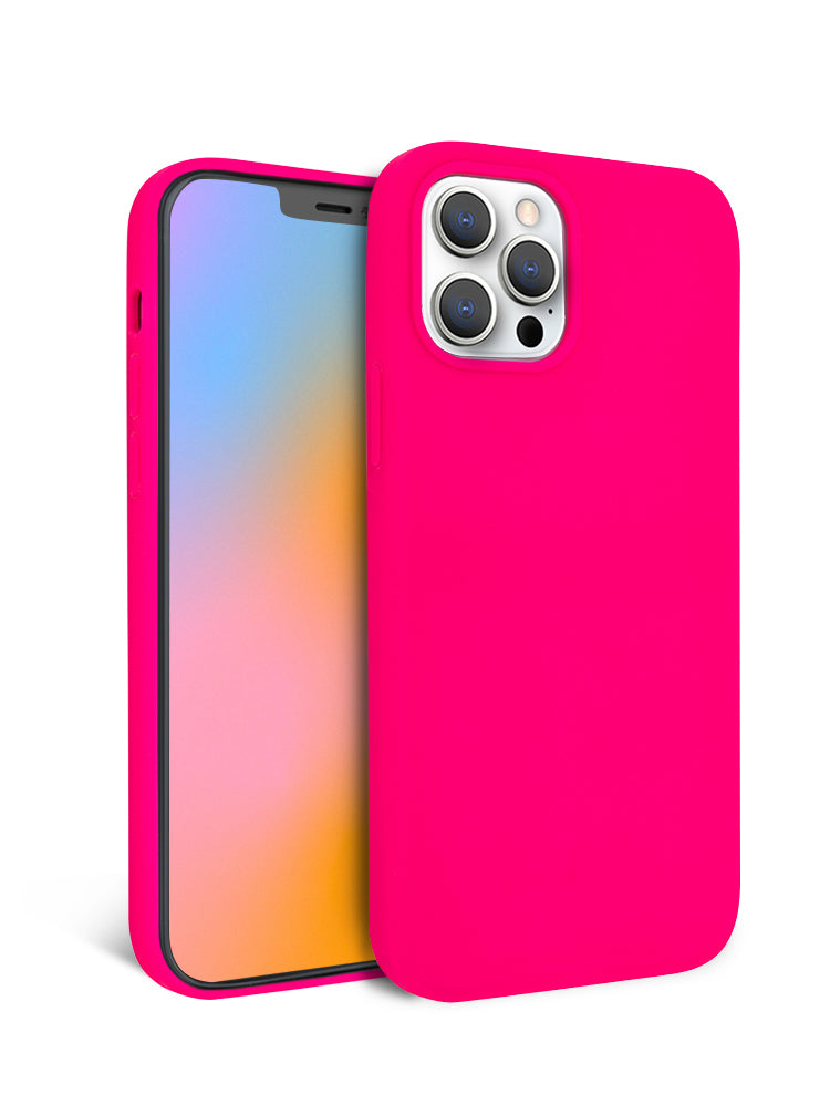 Neon Pink Silicone iPhone Case iPhone 16 Pro / With MagSafe +$8 Neon Pink Silicone iPhone Case iPhone 16 Pro / With MagSafe +$8