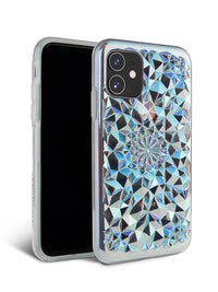 Clear Cosmic Holographic Kaleidoscope iPhone Case