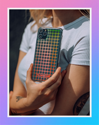 Holographic Grid iPhone Case