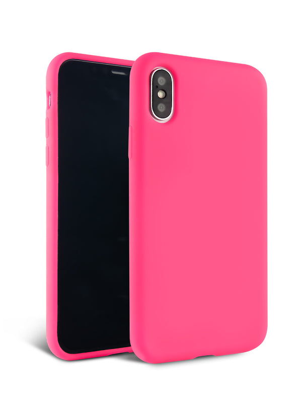 Neon Pink Silicone iPhone Case