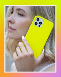 Neon Yellow Silicone iPhone Case