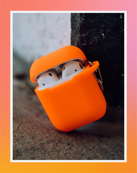 Neon Orange AirPods Case