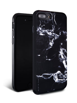 Black Polished Marble iPhone Case