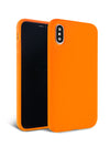 Neon Orange Silicone iPhone Case
