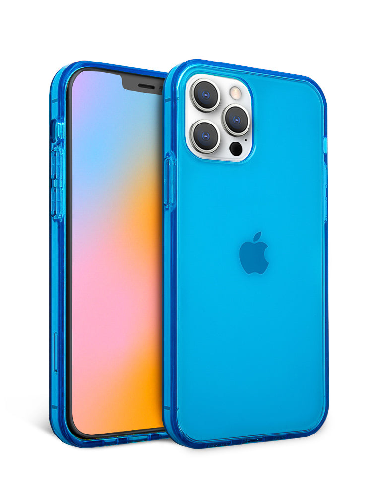 Neon Blue Crystal Clear iPhone Case iPhone 11 / Non MagSafe Neon Blue Crystal Clear iPhone Case iPhone 11 / Non MagSafe
