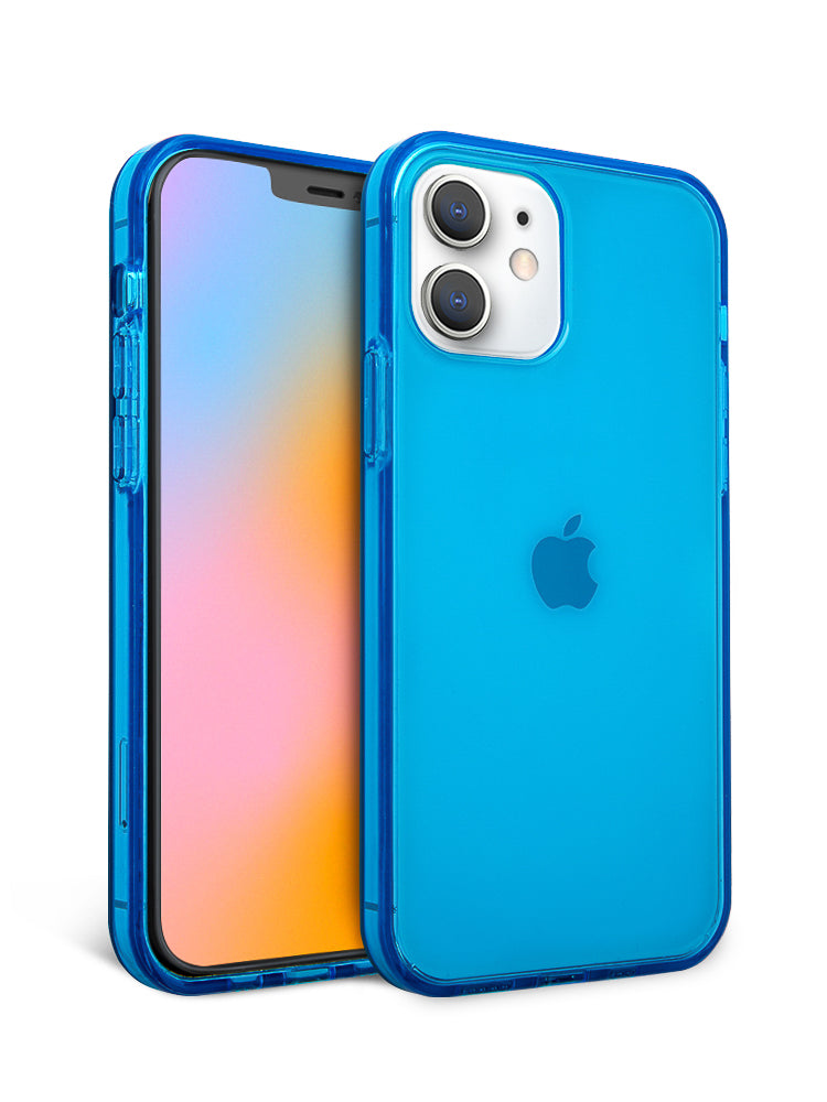 Neon Blue Crystal Clear iPhone Case iPhone 11 / Non MagSafe Neon Blue Crystal Clear iPhone Case iPhone 11 / Non MagSafe