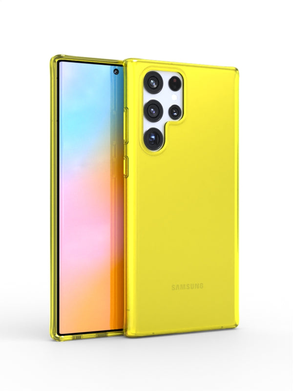 Neon Yellow Crystal Clear iPhone Case