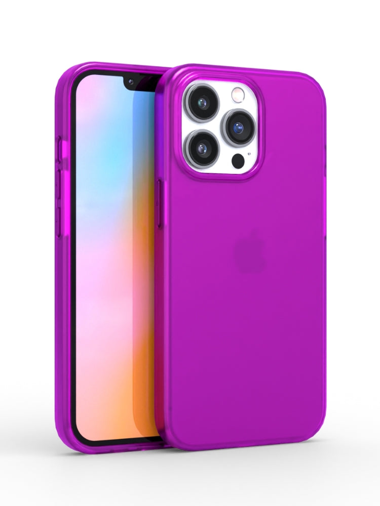 Neon Purple Crystal Clear iPhone Case iPhone 14 Pro Max / Non MagSafe Neon Purple Crystal Clear iPhone Case iPhone 14 Pro Max / Non MagSafe