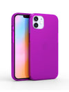 Neon Purple Crystal Clear iPhone Case