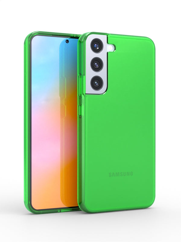 Neon Green Crystal Clear iPhone Case