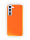 Neon Orange Crystal Clear iPhone Case