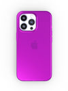 Neon Purple Crystal Clear iPhone Case