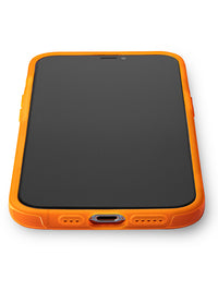 Neon Orange Kaleidoscope iPhone Case