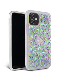 Clear Cosmic Holographic Kaleidoscope iPhone Case