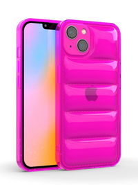 Neon Pink Puffer iPhone Case