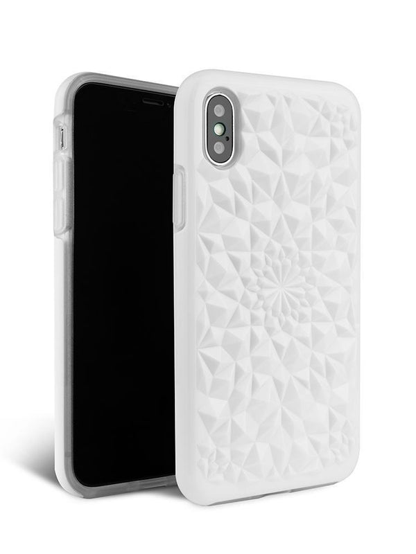 Gloss White Kaleidoscope iPhone Case