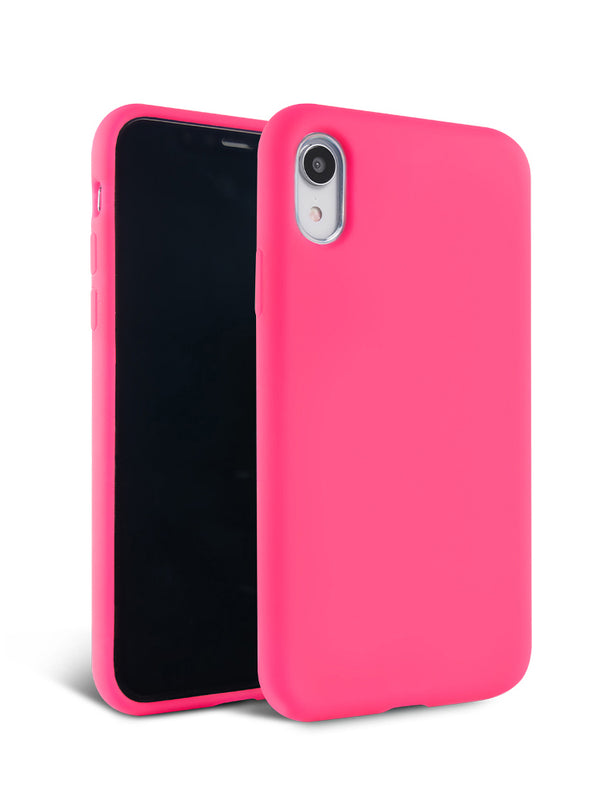 Neon Pink Silicone iPhone Case